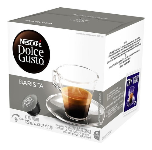 Café Em Cápsula Dolce Gusto Expresso Barista 120g C/16 Un. 