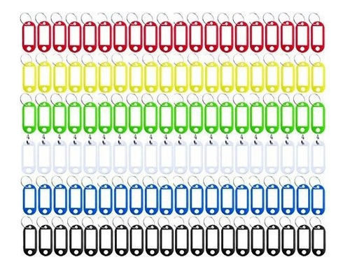 Llaveros Etiqueta  120 Pcs Color Surtido Plastico Codificado