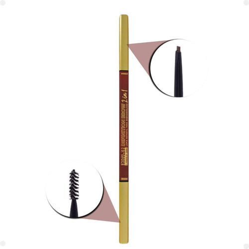 Lápis Para Sobrancelha Pink 21 Definition Brow 2 In 1 Marrom
