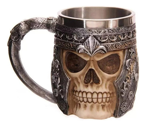 Taza Calavera Multi Skull & Spine Goblet 3d Tazon Mug
