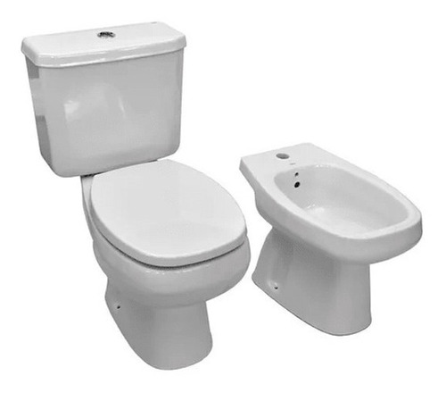 Inodoro Con Mochila Bidet Roca Monaco Baño Completo