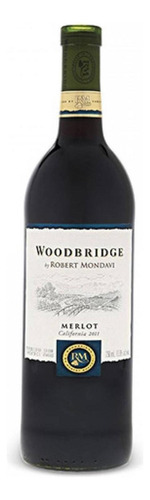 Caja De 12 Vino Tinto Robert Mondavi Woodbridge Merlot 750 M