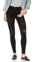 Comprar Jeans Super Skinny Mujer Mezclilla Cintura Alta Negro 24x30