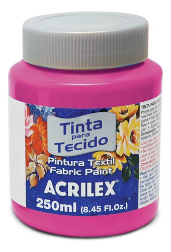 Tinta Tecido Fosca 250ml Rosa Escuro