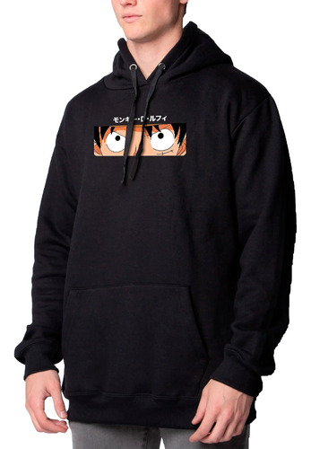 Buzo Canguro One Piece Anime Ojos Hoodie Unisex Algodón