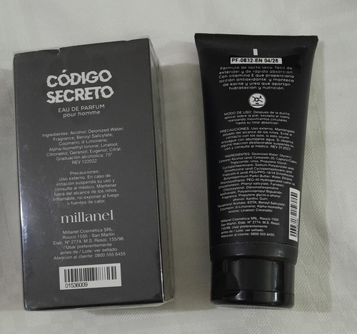 Millanel Código Secreto Edp Masc. 60ml + Desodorante Corp.