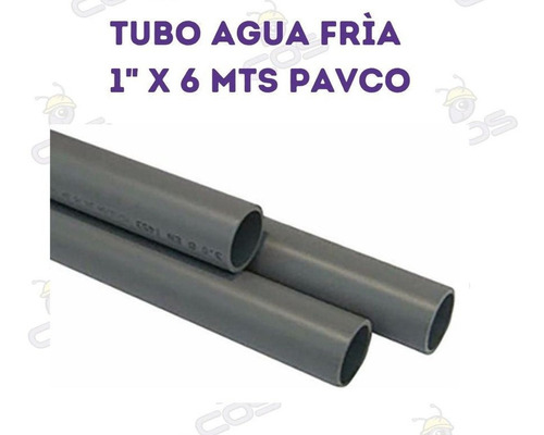 Tubo Agua Fria 1  X 6 Mts Pavco