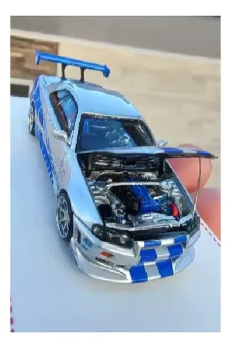 Miniatura Skyline Gtr R34 Nissan F&f Focal Horizon 1:64 7cm