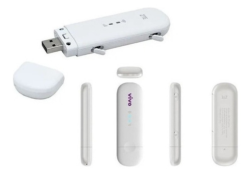 Kit Roteador Wifi Tplink Modem 4g + Adaptador Pigtail Antena Cor Branco