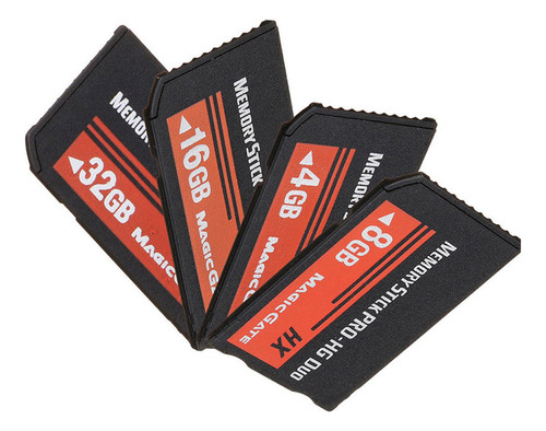 . 2 Tarjetas Memory Stick Ms Pro Duo Flash De 32 Gb Para C