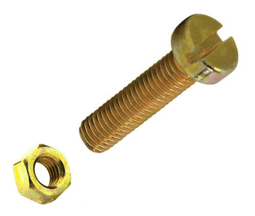 Perno de ranura M2.5 x 6 mm con tuerca, 100 piezas