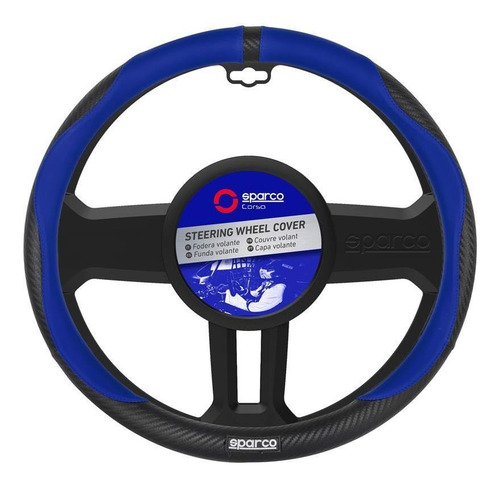 Imagen 1 de 10 de Funda Cubre Volante Sparco Universal Pvc