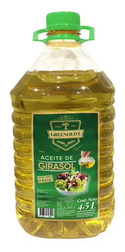 Imagen 1 de 4 de Aceite De Girasol Green Olive X4,5lts