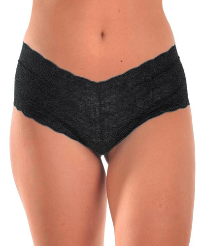 Culotte En Puntilla Elastizada Negro Malena