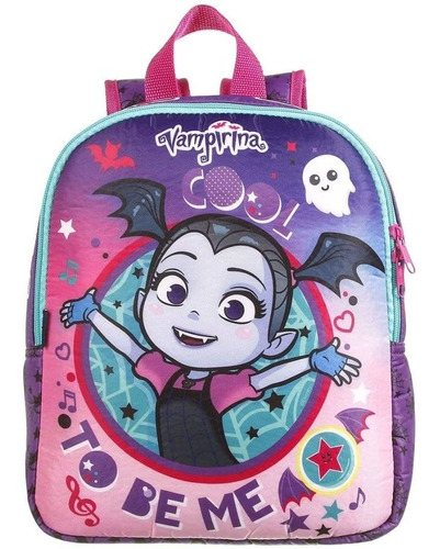 Mochila Escolar Vampirina Infantil Dermiwil 37298 Cor Roxo