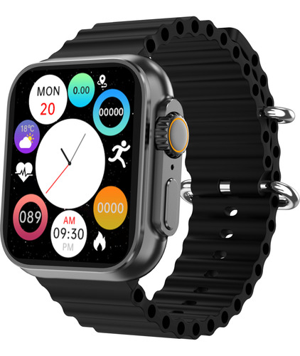 Smartwatch Reloj Inteligente Jd Praga Negro + Malla Regalo-*