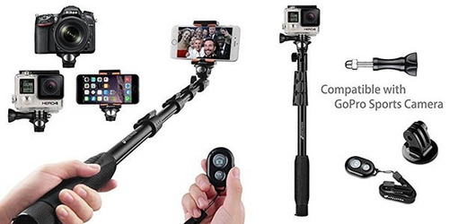 Bastón Selfie Mono Pod Control Remoto /celular/ Gopro Hero 