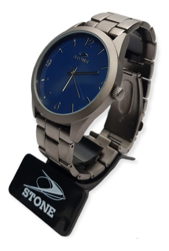 Imagen 4 de 4 de Reloj Analógico Stone Hombre St1047 Gris/azul