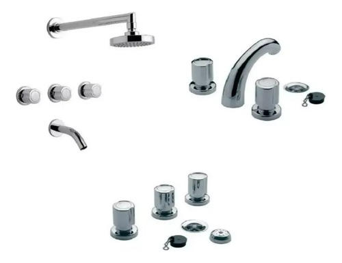 Griferia Fv Allegro 15 Baño Completo Ducha+ Lavatorio+ Bidet