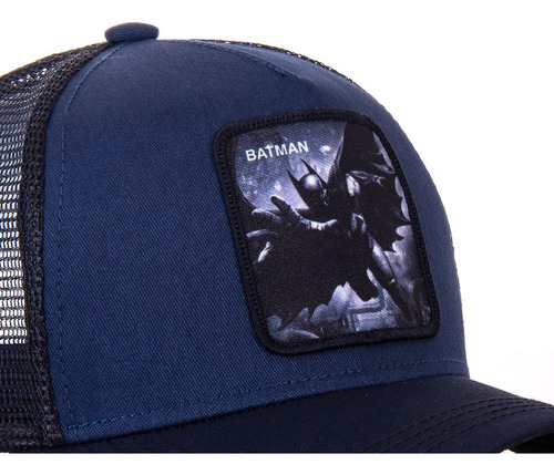 Gorra Capslab Dc Batman Original Azul Oscuro Único Batman