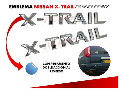 Emblema Para Cajuela Compatible Con X-trail 2002-2017