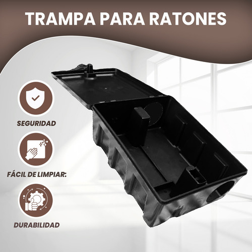 Mpq Trampa Roedor Ratones-raton 5 Pzas Apilable Reutilizable