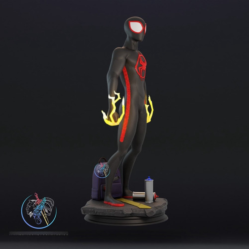 Archivo Stl Impresión 3d - Spiderverse - Miles Morales Statu