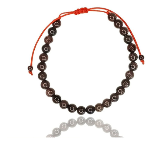 Pulsera Granate Cherry Energía Protección Piedra Natural