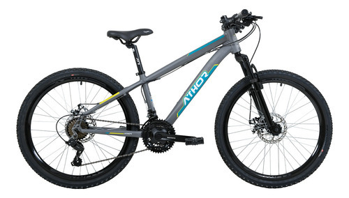 Bicicleta Athor Aro 24 Brave 21 Velocidades Shimano Tz Cor Grafite