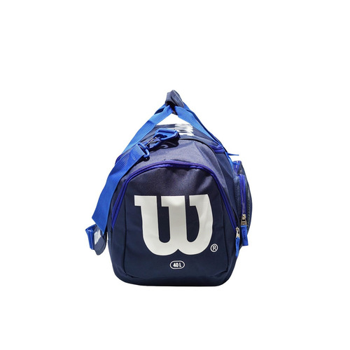 Imagen 2 de 5 de Bolso Wilson Deportivo Viaje Urbano Running Bolsillo Gym Color Azul Marino Talle Universal