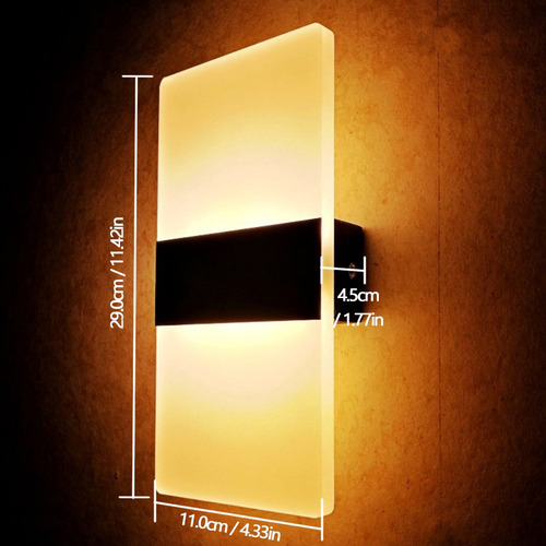 Apliques De Pared Modernos Llevó Lámpara De Pared 6w, Luz Bl
