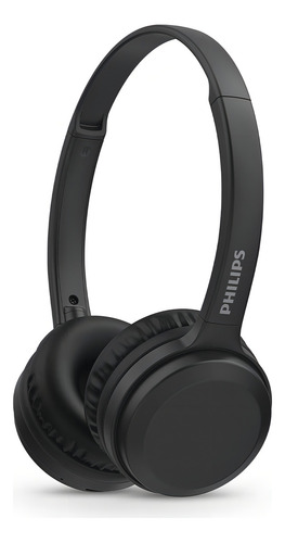 Fone de ouvido com faixa de cabeça Bluetooth Philips Tah1108 preto azul claro