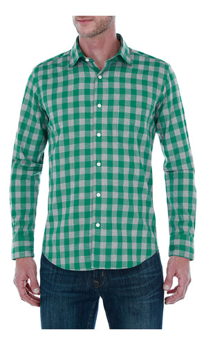 Camisa Scappino Regular Fit Algodón Melange 3851