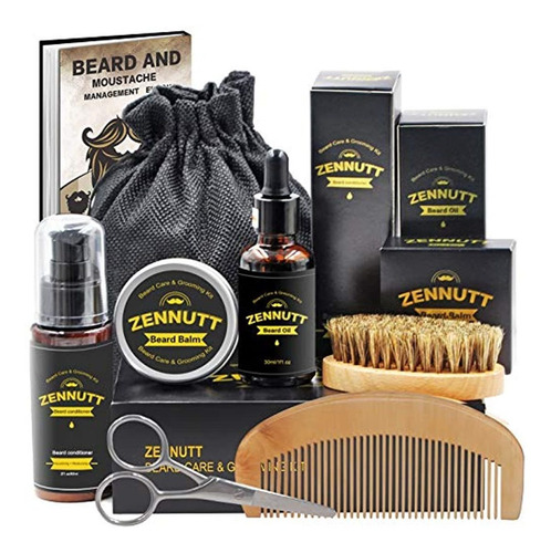 Kit De Cuidado De Barba Para Hombres Con Acondicionador