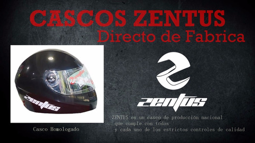 Casco De Moto Zentus !! Directo De Fabrica