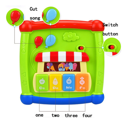 Juego De Juguetes Didácticos Para Bebés 6 En 1 Con Sonido De