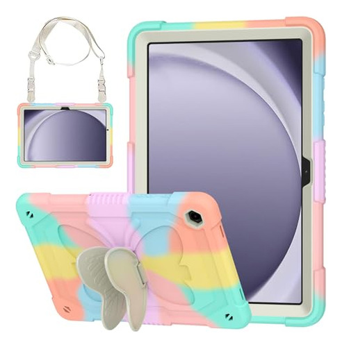 Funda Para Galaxy Tab A9+ 11 PuLG 2023 D Colorful Rosadorado