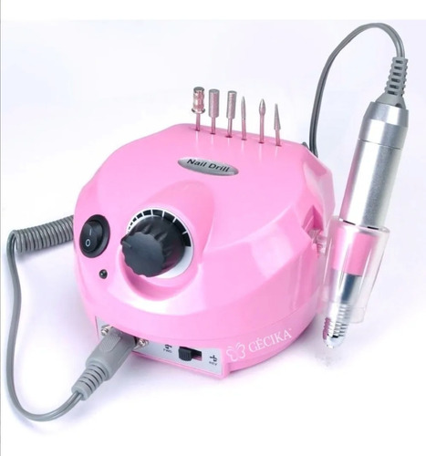 Imagem 4 de 5 de Kit Unha Acrigel Lixa Porquinho Cabine Sun5 80w Kit Gecika