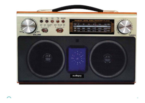 Radio Retro Portatil Bluetooth-fm-usb-sd Recargable.