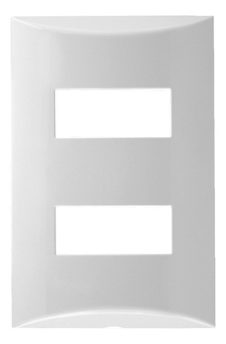 571131 Placa 2 Modulos Separados 4x2 Branco Brava