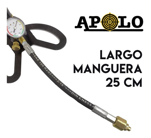 Imagen 3 de 10 de Inflador Apolo Airvam Pcp 300 Bar