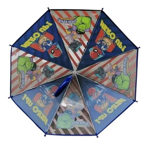 Imagen 3 de 6 de Paragua Avengers Spiderman Super Heroe Mapleweb Sp981 Envio