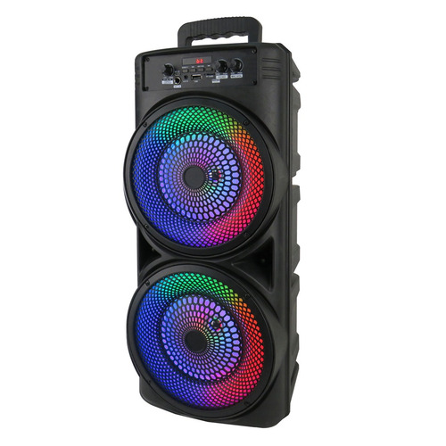 Imagen 5 de 5 de Parlante Unnic Espectrum Torre Potente Doble Subwoofer Uc-sp30 Portátil Con Bluetooth Negro 220v