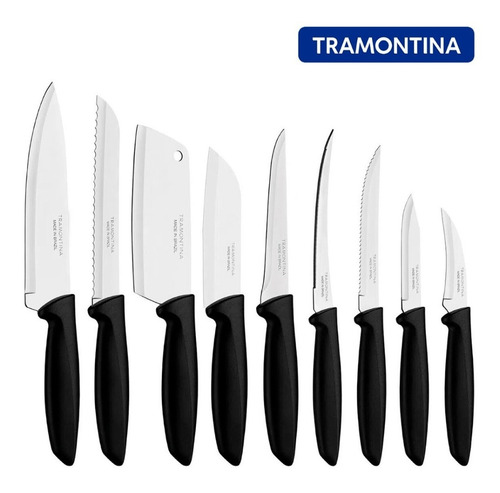 Jogo De Facas Faqueiro Aço Inox 9 Pçs 23498048 Tramontina