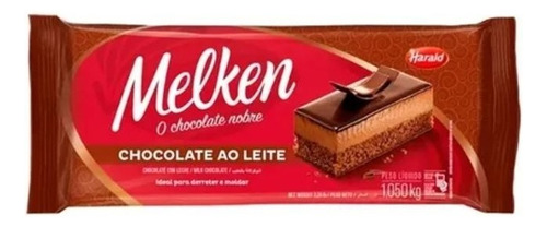 Chocolate Melken Ao Leite Barra 1,05kg Harald