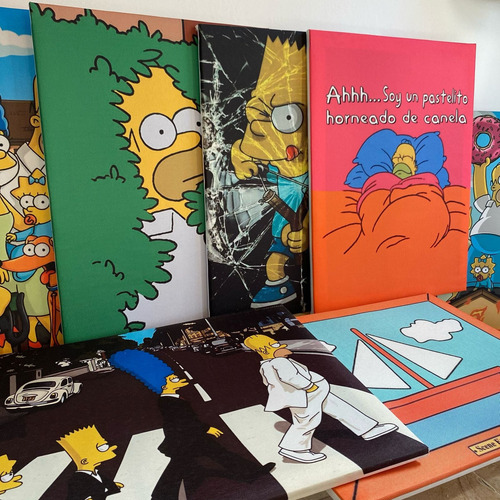 Cuadro Decorativo 30x40 Stitch Rocky Simpsons Dragon B Y Más Cuadro Barquito