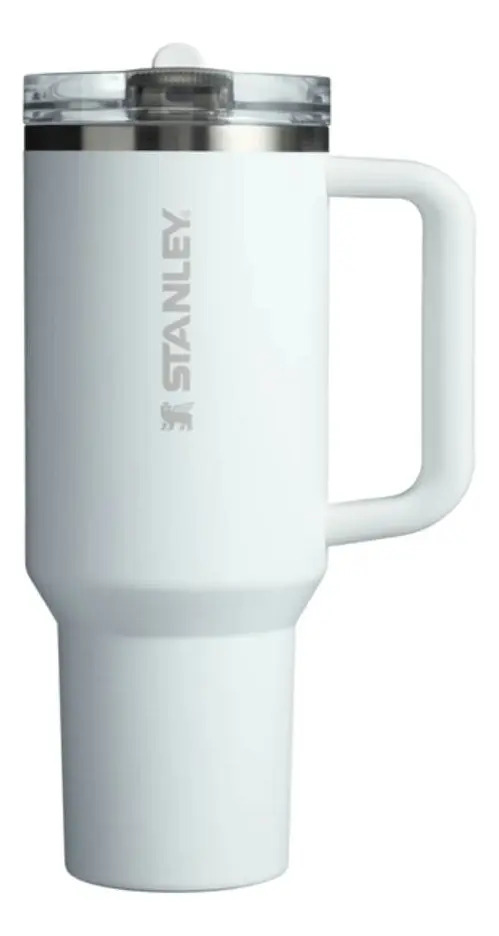 Vaso Stanley Quencher Protour Flip Straw 1.2lt color Blanco Frost