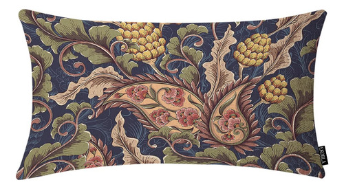 Ekobla Funda De Almohada Decorativa Con Patrón Floral De C.