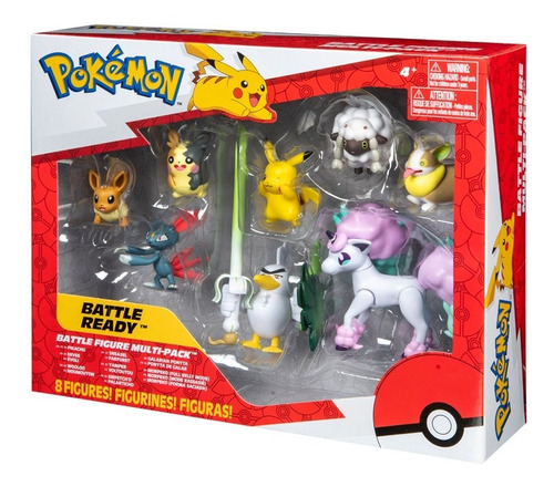  Pokémon Battle Figure Multi Pack - Pikachu, Eevee Y Más