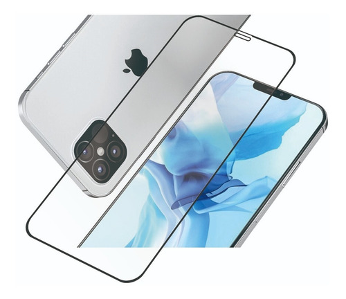 Vidrio Templado Curvo Full Glue Cover iPhone 12 Y iPhone Pro